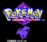 Pokemon Pikachu Edition (crystal hack) Title Screen